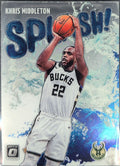 2021-22 Donruss Optic Khris Middleton #9 Splash! Milwaukee Bucks front