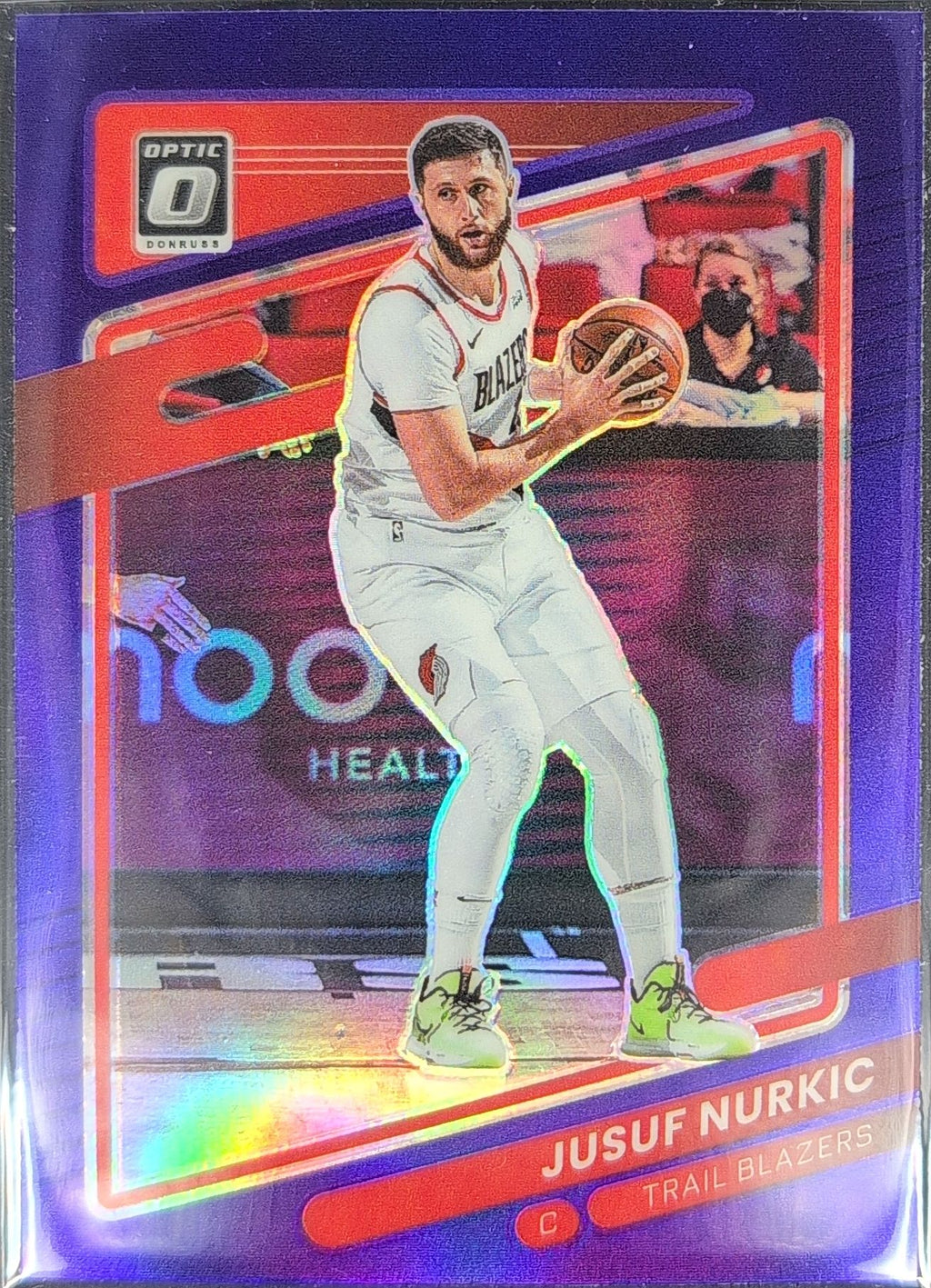 2021-22 Donruss Optic Jusuf Nurkic #52 Purple Portland Trail Blazers front