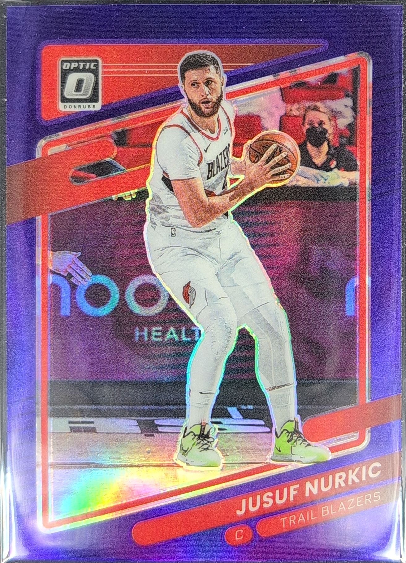 2021-22 Donruss Optic Jusuf Nurkic #52 Purple Portland Trail Blazers front