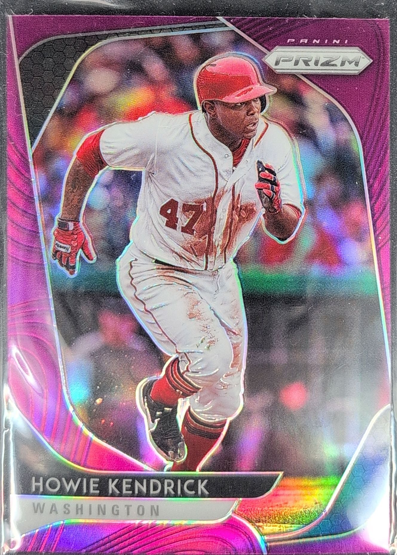 2020 Panini Prizm Howie Kendrick #11 Purple Prizm Washington Nationals front
