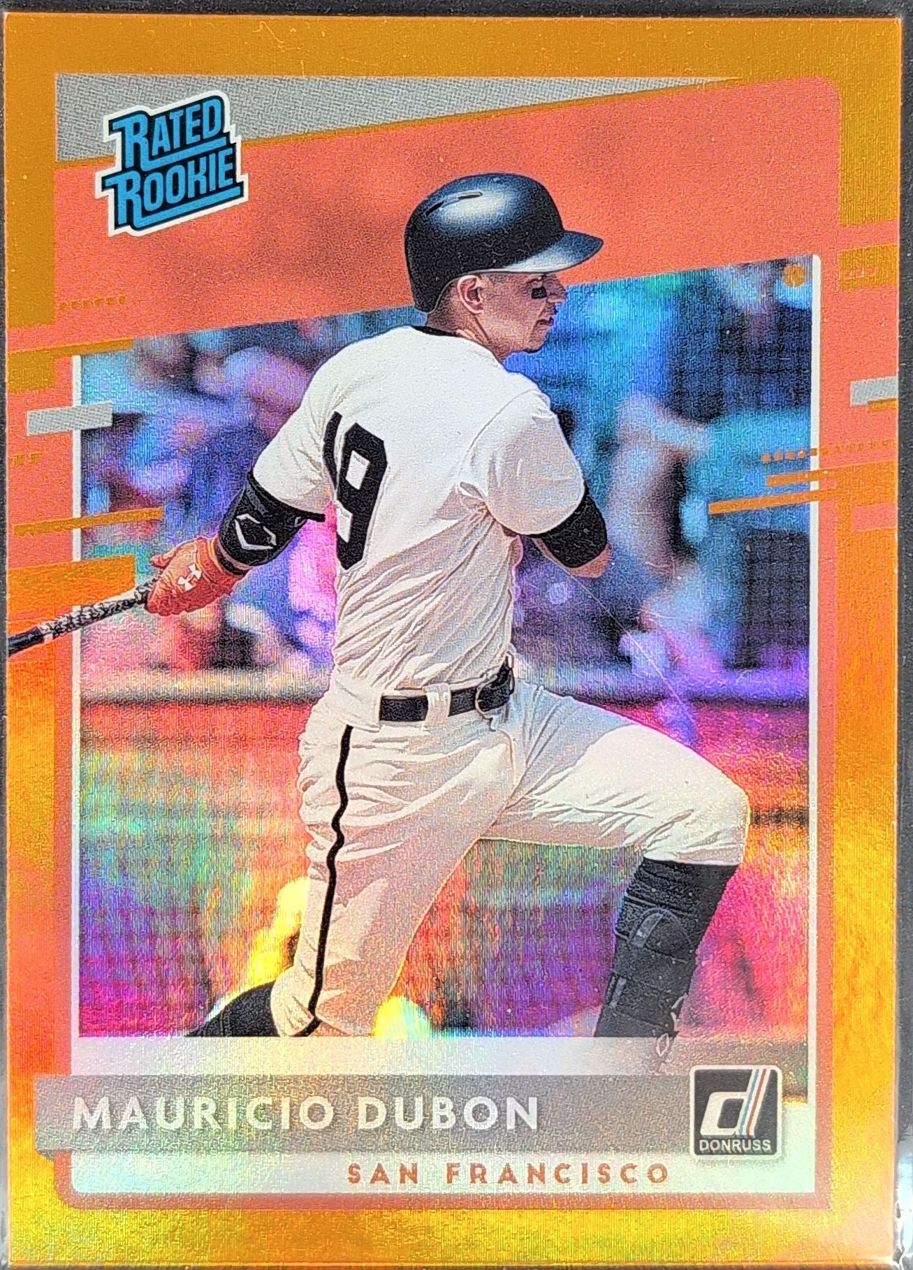 2020 Donruss Mauricio Dubon #33 Holo Orange RC San Francisco Giants front