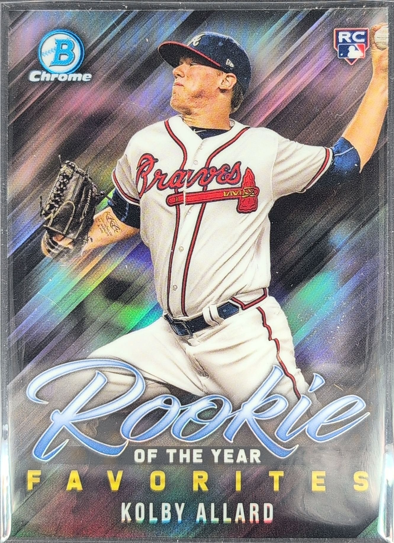 Kolby Allard 2019 Bowman #ROYF-9 Rookie of the Year Favorites Atlanta Braves - front image