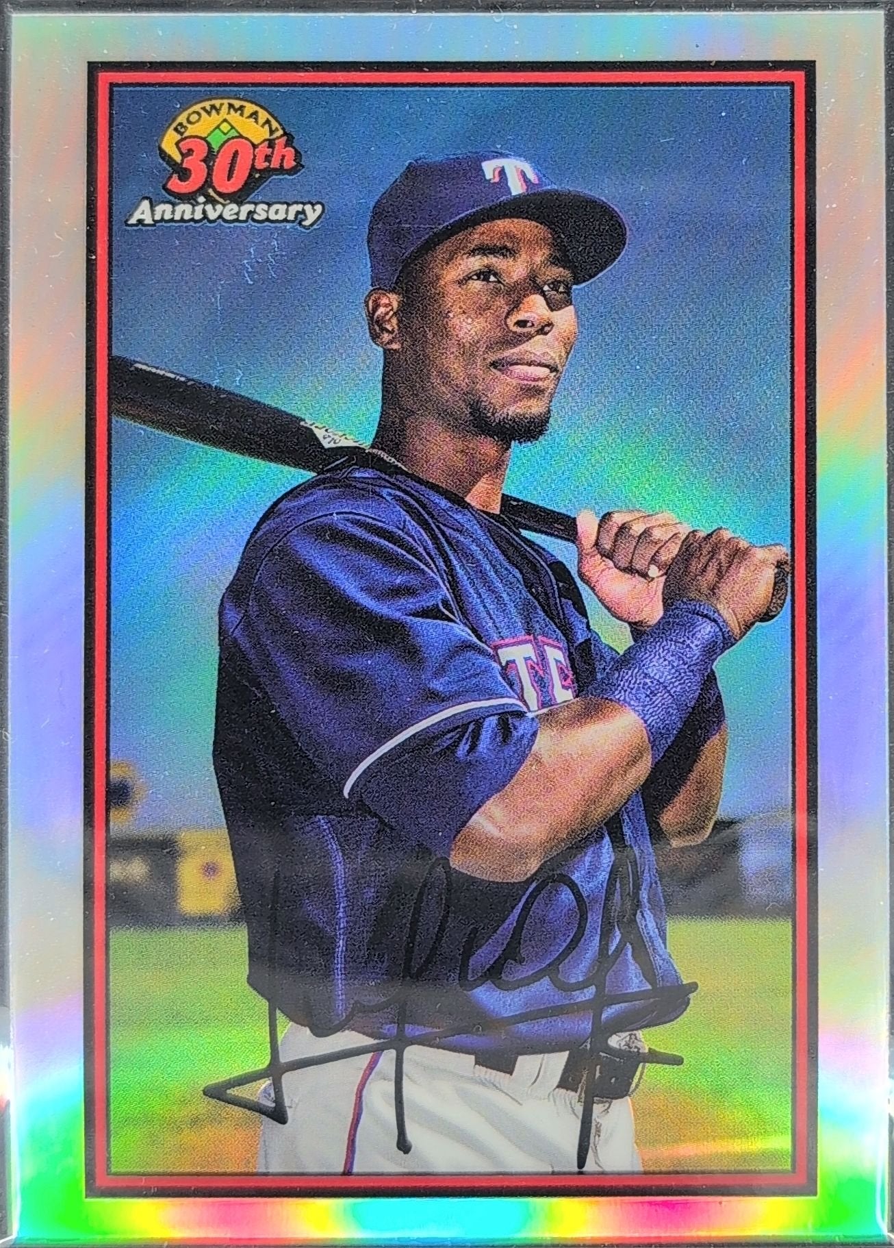 Julio Pablo Martinez 2019 Bowman #B30-JPM 30th Anniversary Bowman Texas Rangers - front image
