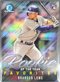 2019 Bowman Brandon Lowe #ROYF-2 Rookie of the Year Favorites Tampa Bay Rays front