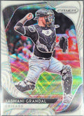 2020 Panini Prizm Yasmani Grandal #12 Red, White and Blue Prizm Chicago White Sox front