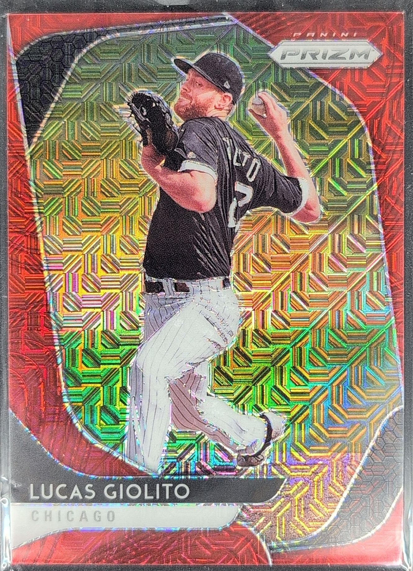 Lucas Giolito 2020 Panini Prizm #31 Red Mojo Prizm Chicago White Sox - front image