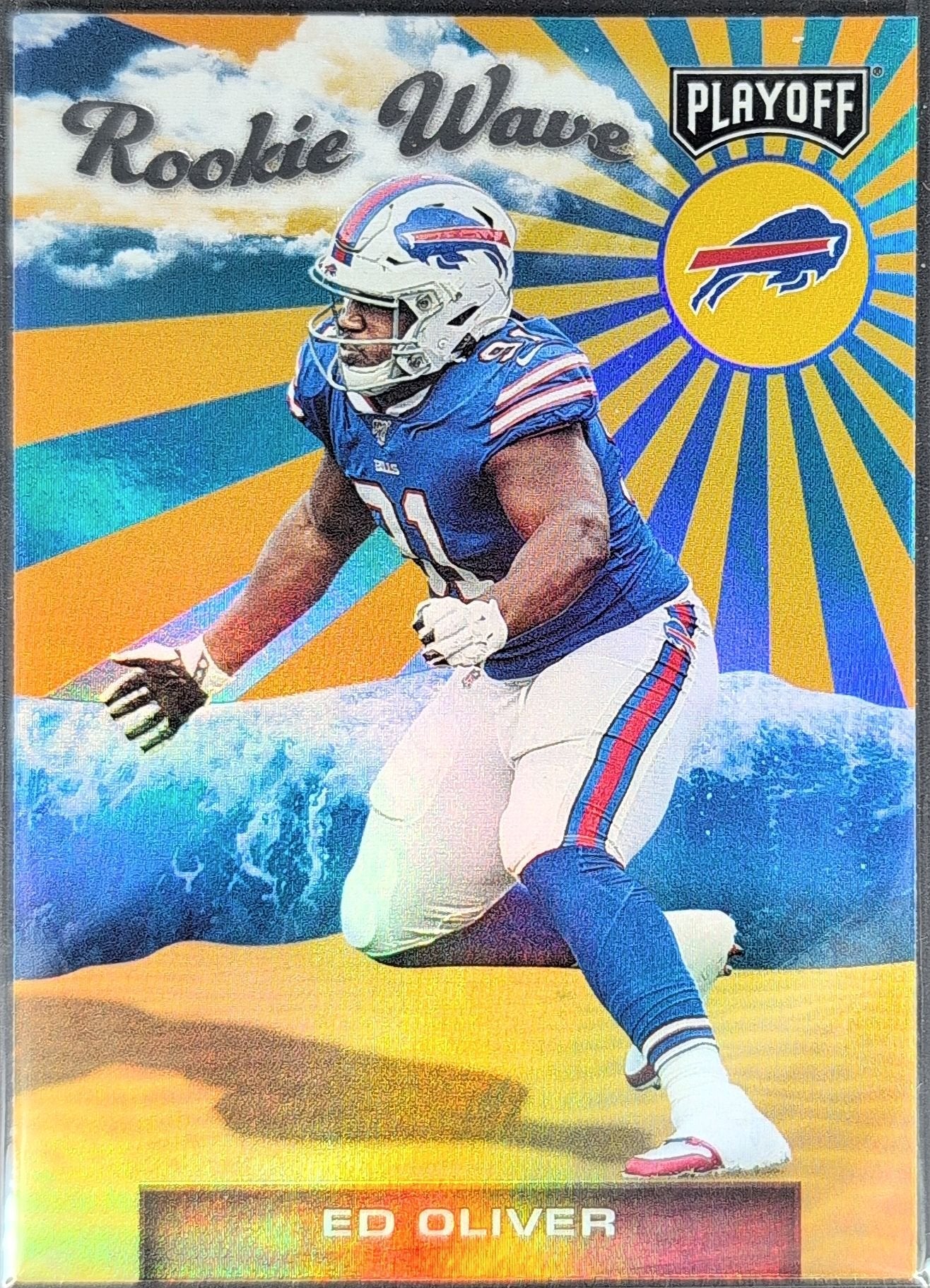 Ed Oliver 2019 Panini Playoff #26 Rookie Wave Buffalo Bills - front image
