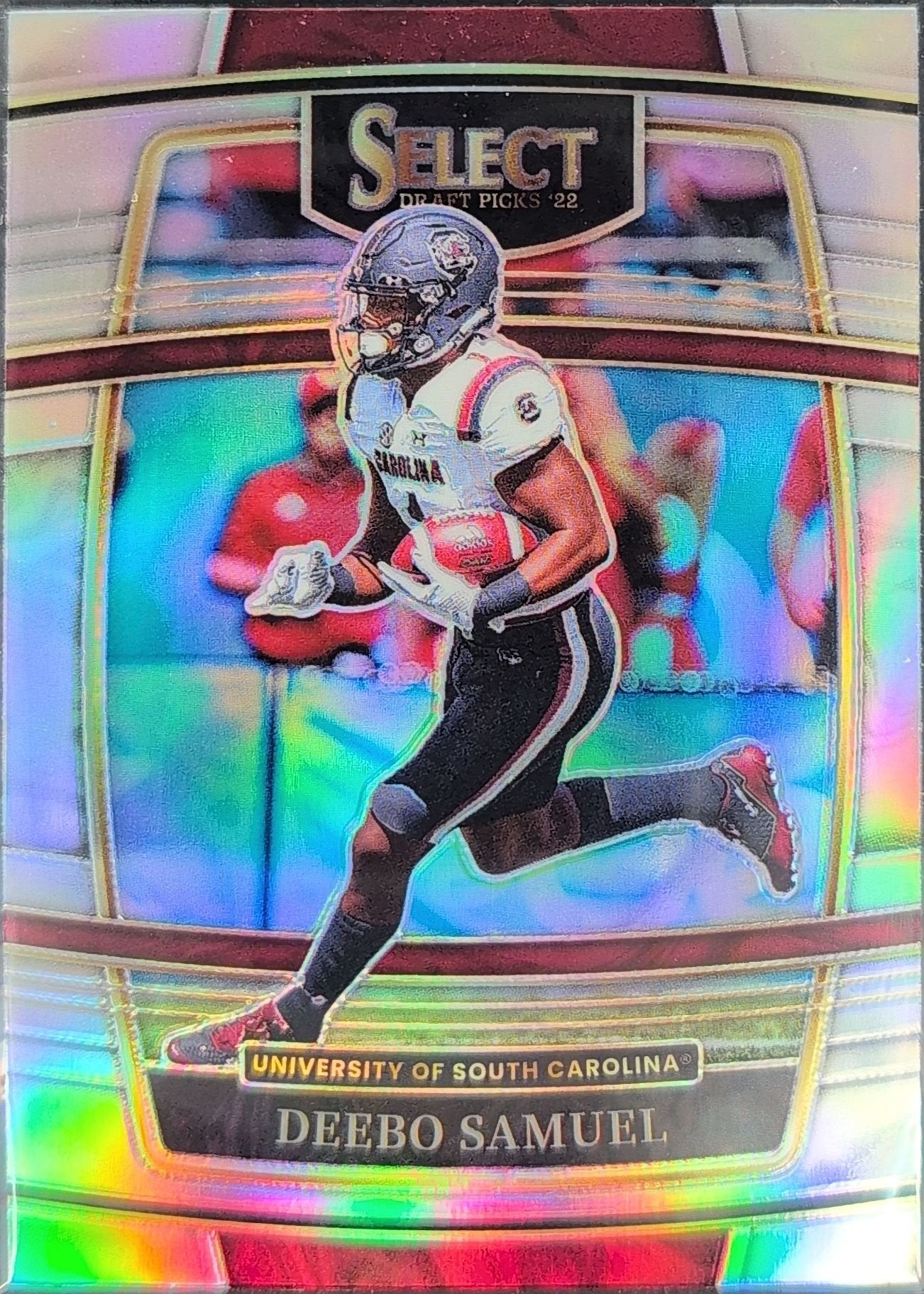 Deebo Samuel 2022 Panini Select Draft Picks #89 Silver Prizm South Carolina Gamecocks - front image