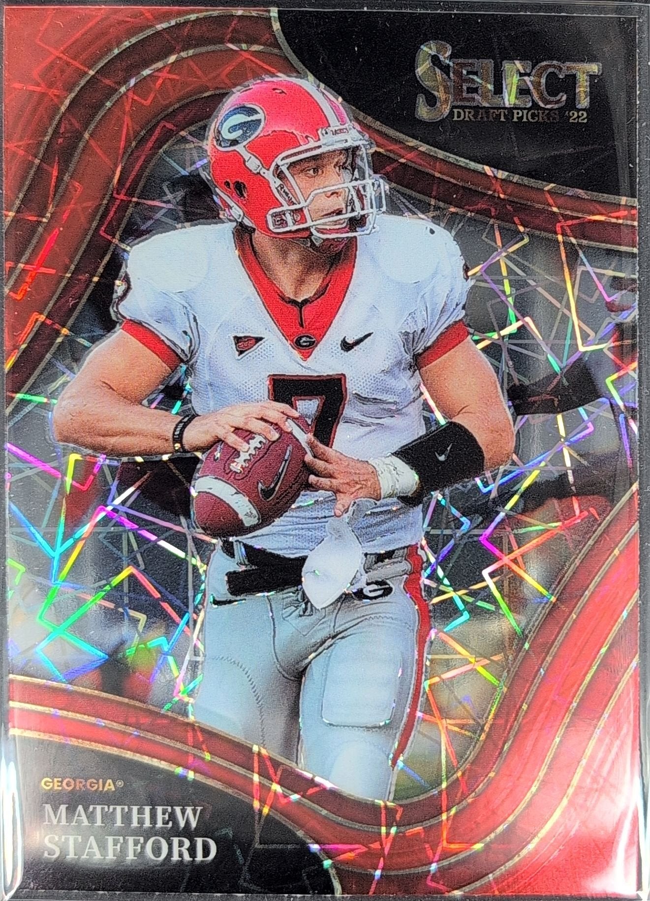 Matthew Stafford 2022 Panini Select Draft Picks #150 RedLazer Georgia Bulldogs - front image