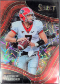 2022 Panini Select Draft Picks Matthew Stafford #150 RedLazer Georgia Bulldogs front