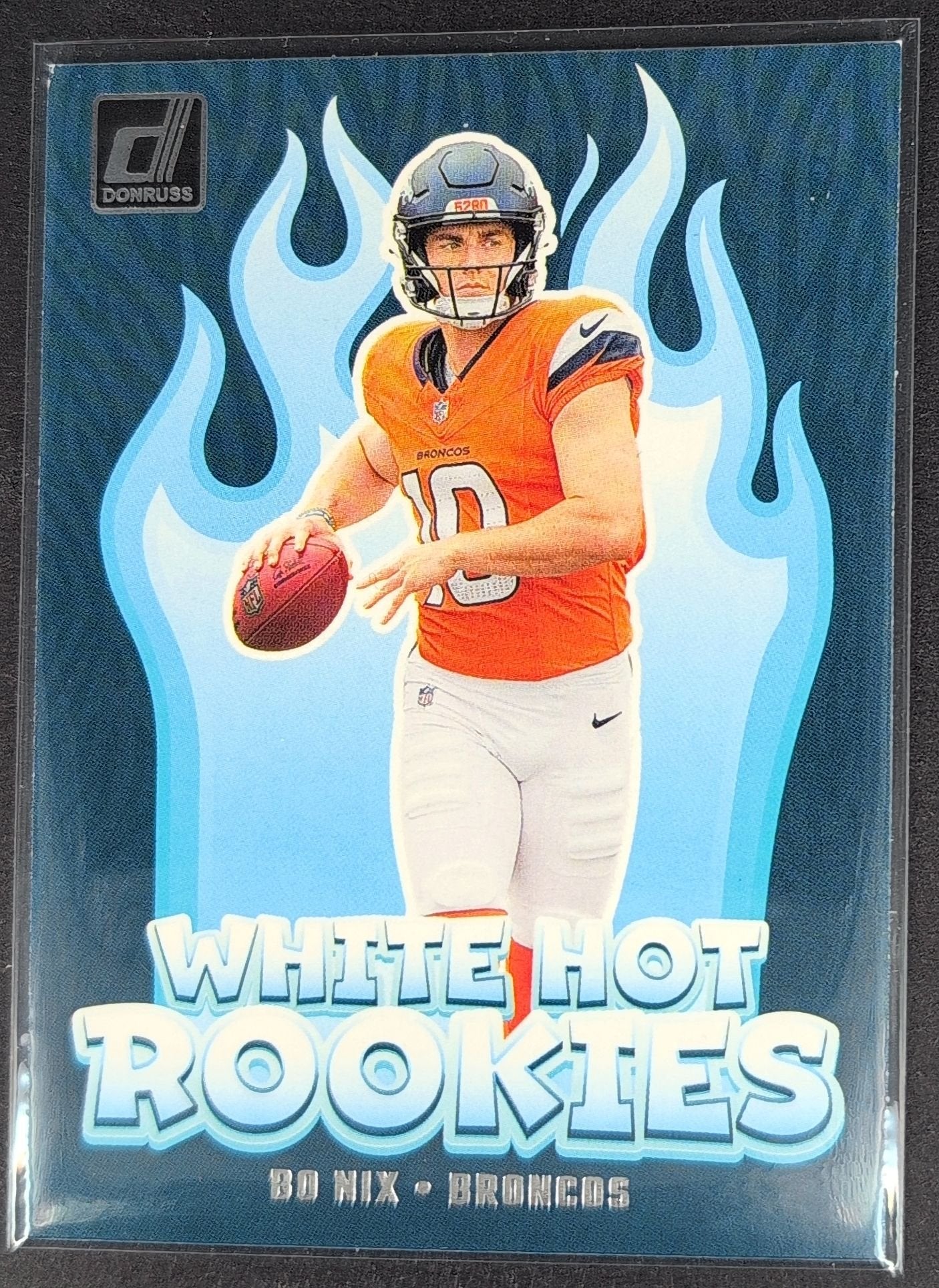 Bo Nix 2024 Donruss #WH9 White Hot Rookies Denver Broncos - front image