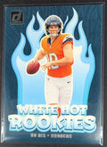 2024 Donruss Bo Nix #WH9 White Hot Rookies Denver Broncos front
