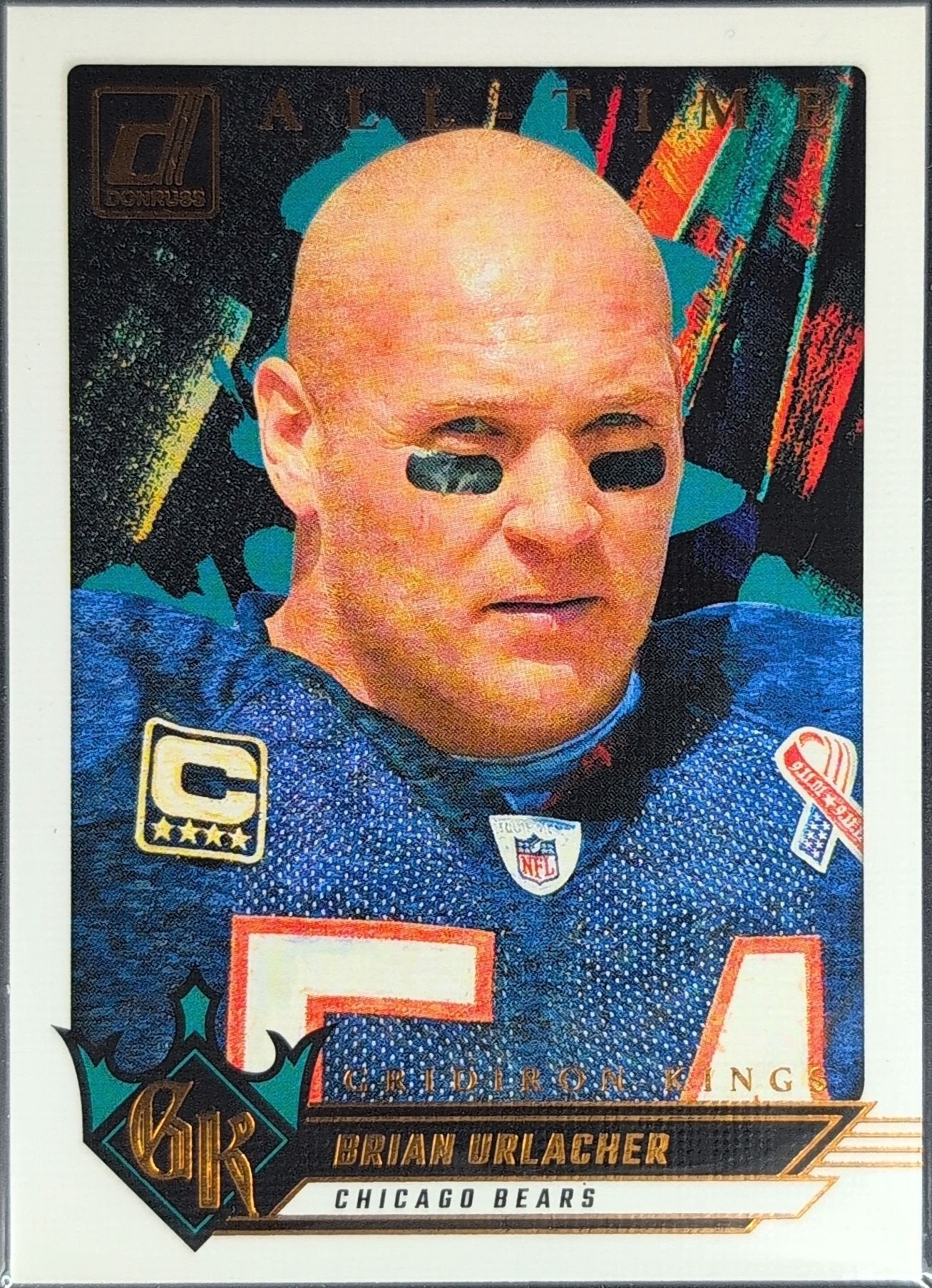Brian Urlacher 2024 Donruss #3 All-Time Gridiron Kings Chicago Bears - front image