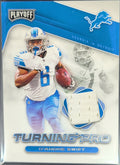 D'Andre Swift 2020 Panini Playoff #TP-9 Turning Pro Memorabilia Detroit Lions - front image