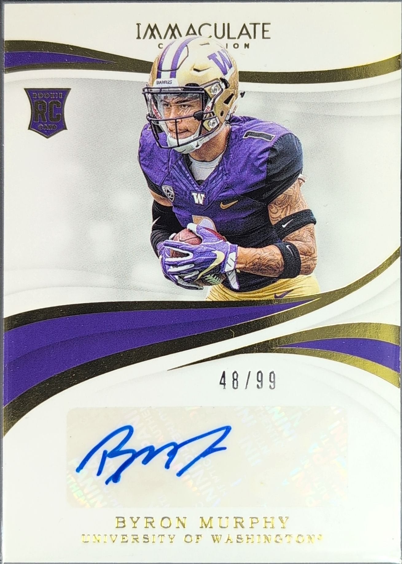 Byron Murphy 2019 Panini Immaculate Collection Collegiate #70 Washington Huskies - front image
