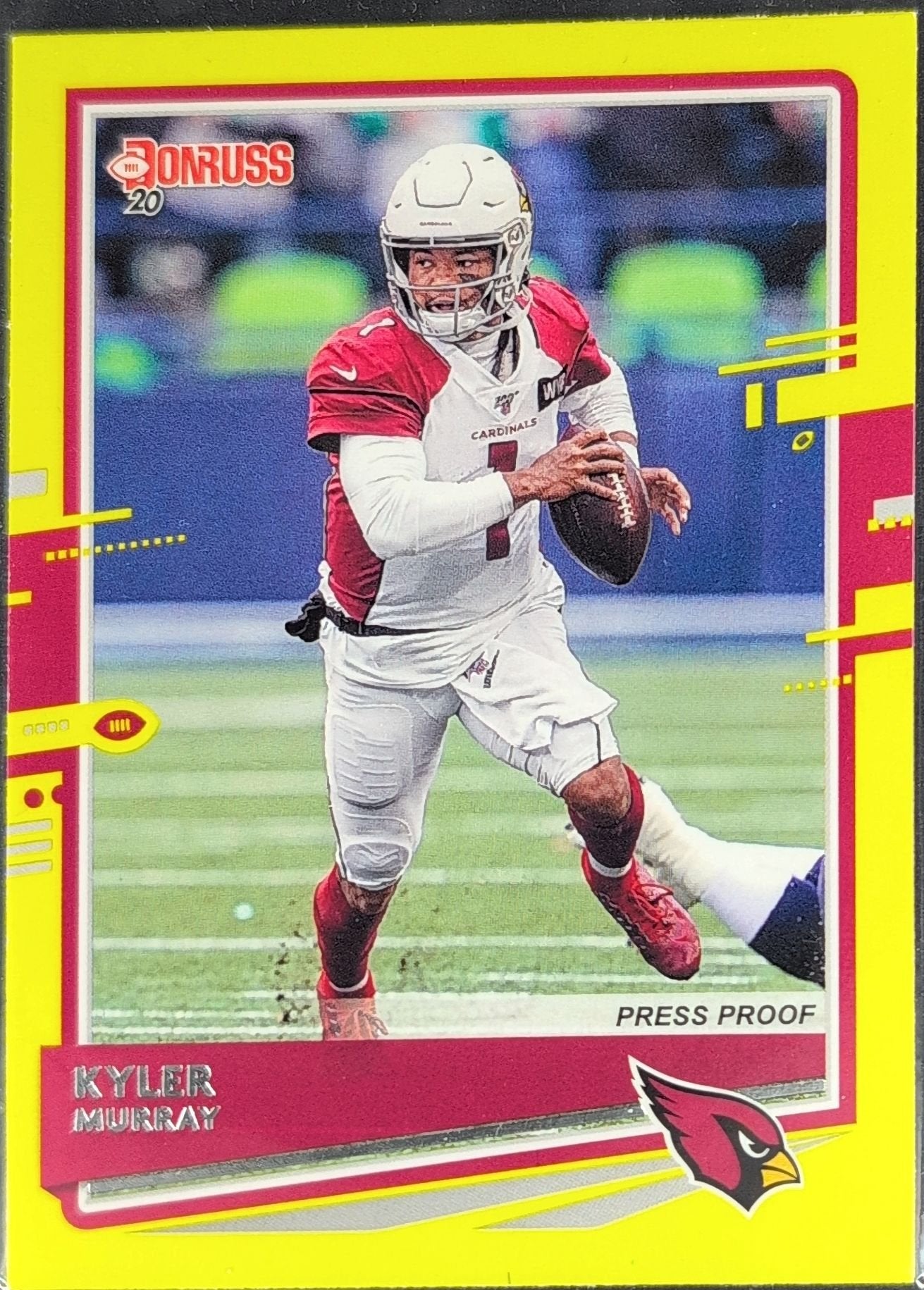 Kyler Murray 2020 Donruss #19 Press Proof Blue Arizona Cardinals - front image
