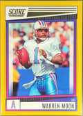 2022 Score Warren Moon #6 Gold Houston Oilers front