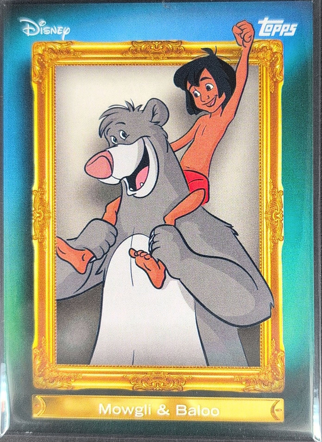 2026 Topps Disney Neon Mowgli / Baloo #FF-8 Family First front