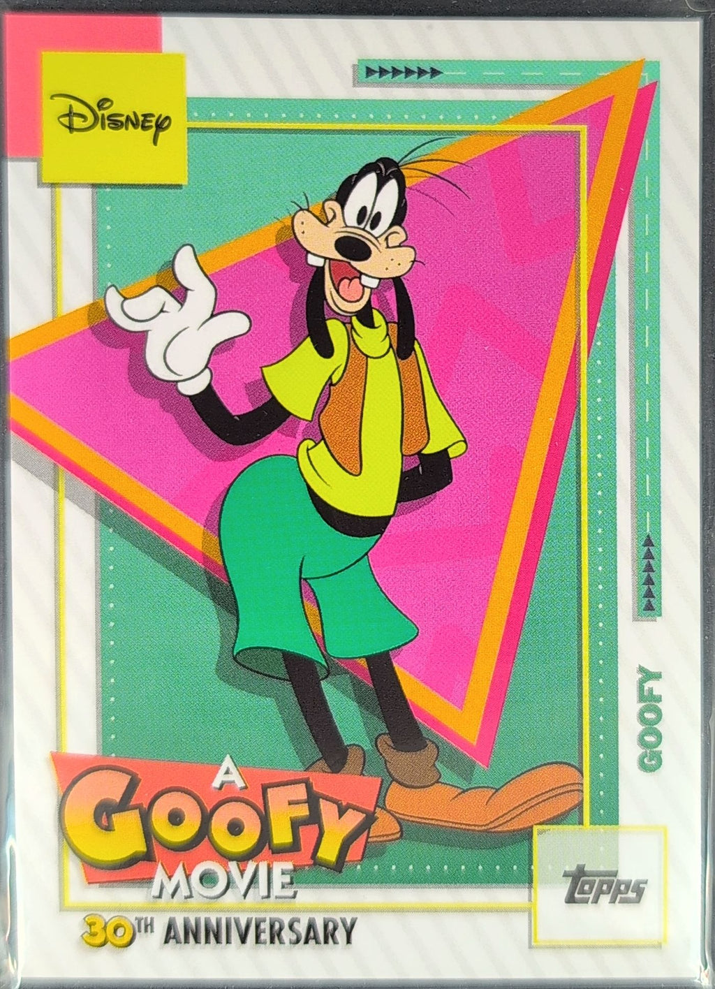 2026 Topps Disney Neon Goofy #AGM-1 A Goofy Movie front