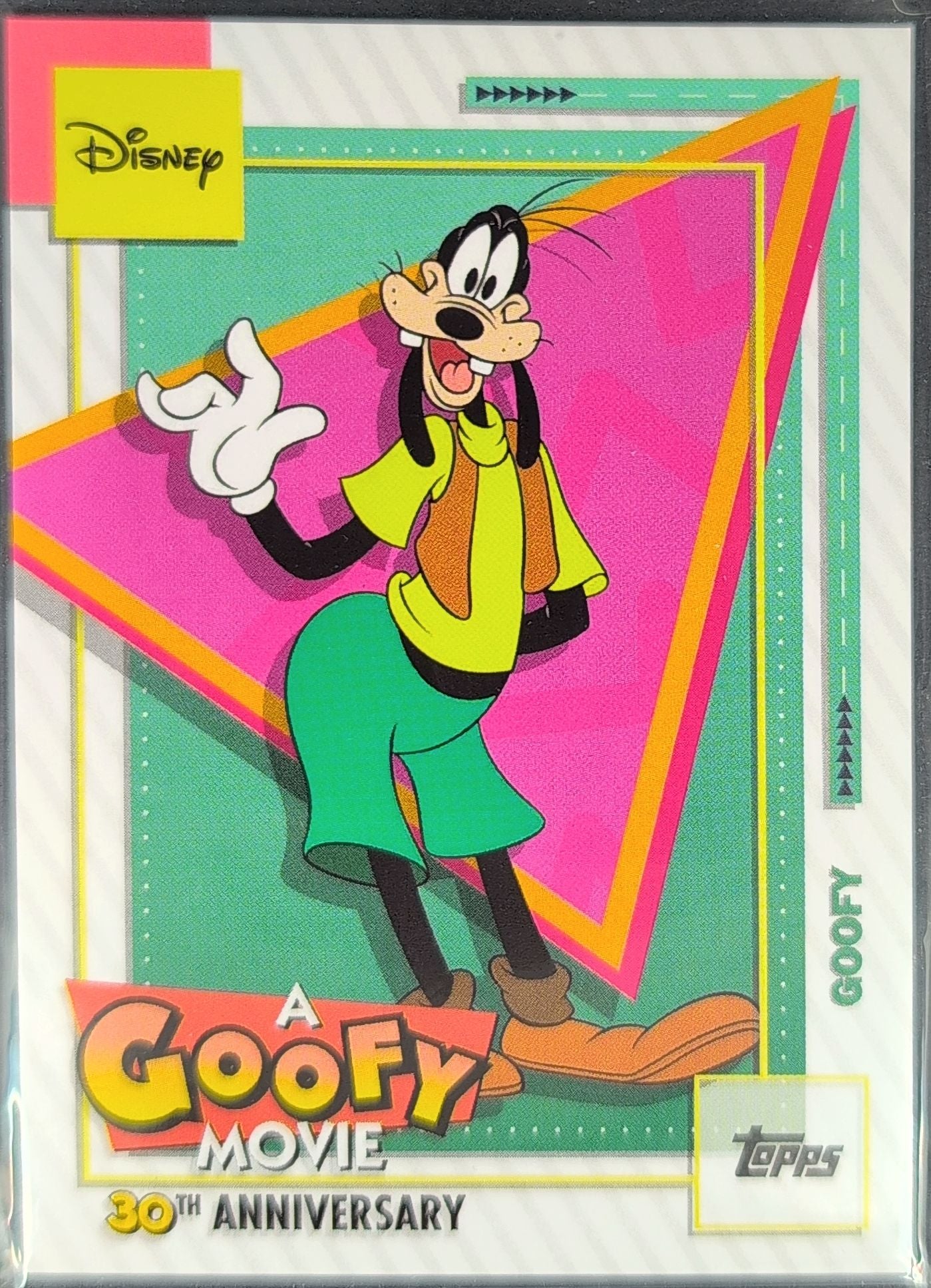 2026 Topps Disney Neon Goofy #AGM-1 A Goofy Movie front