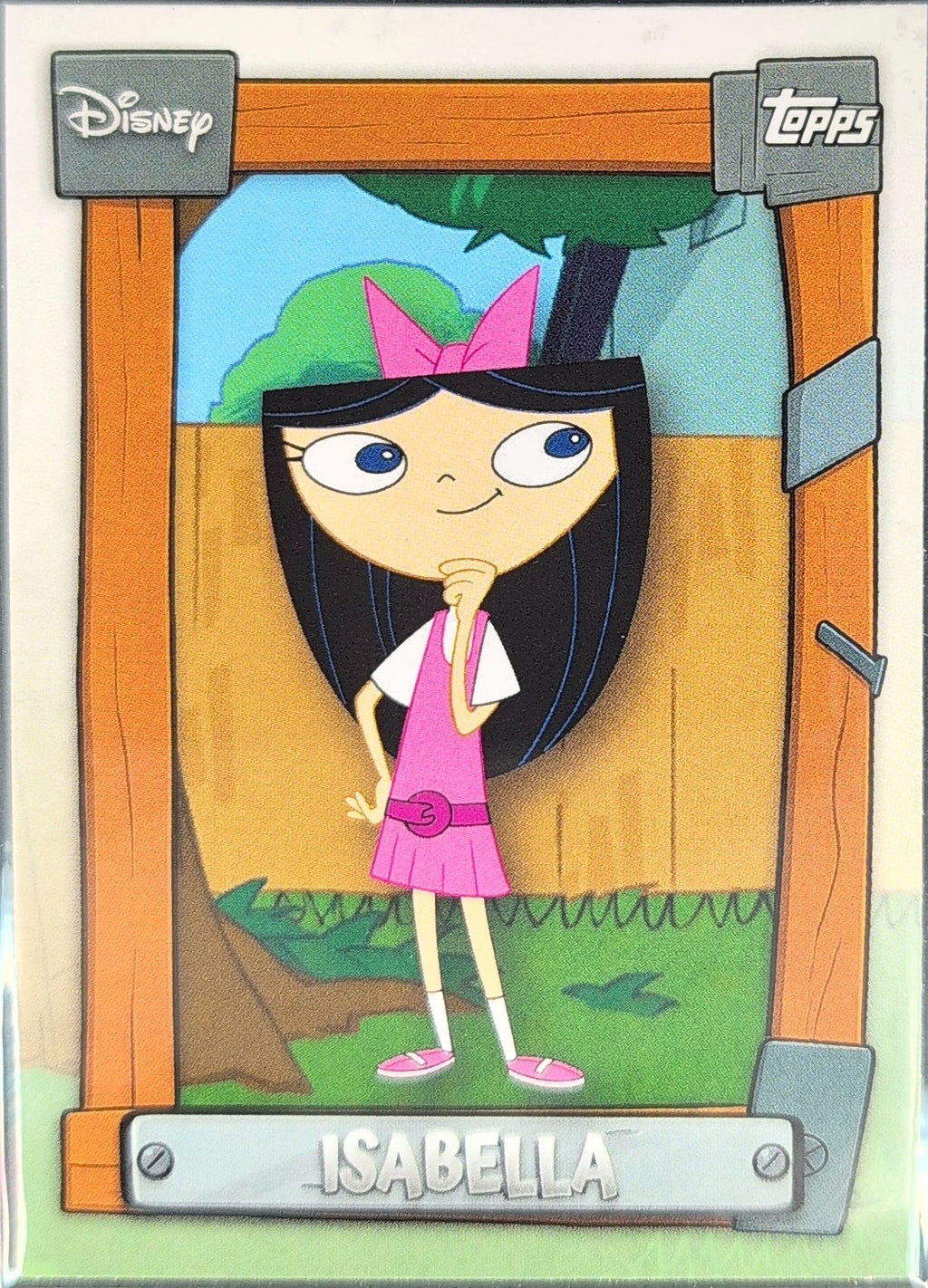 2026 Topps Disney Neon Isabella #P&F-6 Phineas & Ferb front