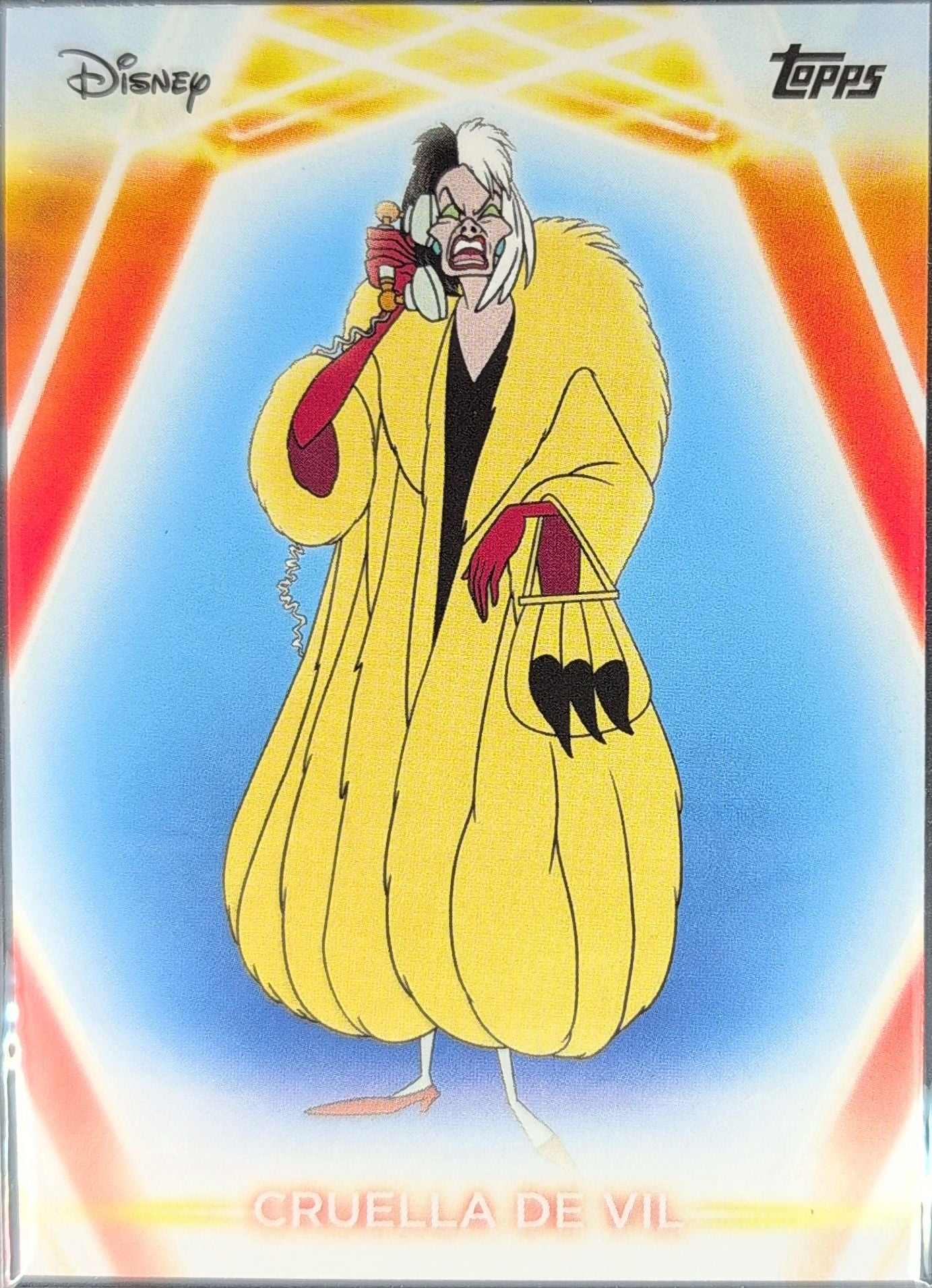 2026 Topps Disney Neon Cruella de Vil #183 front