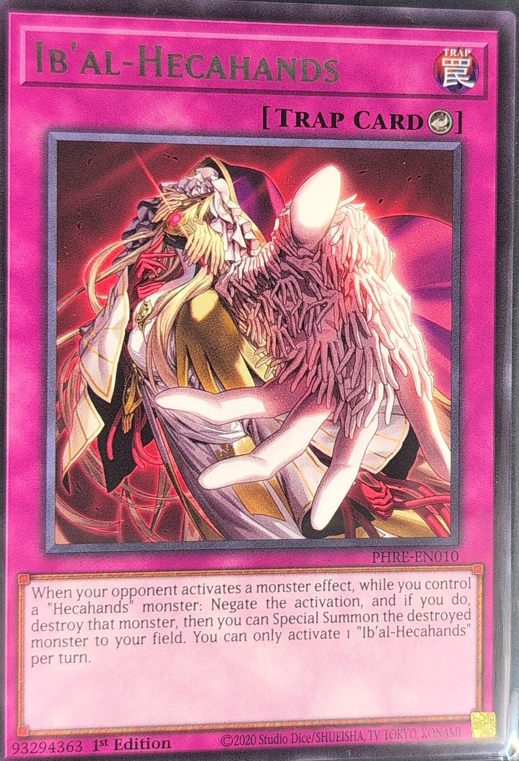 Phantom Revenge Ib'al-Hecahands #PHRE-EN010 Rare front