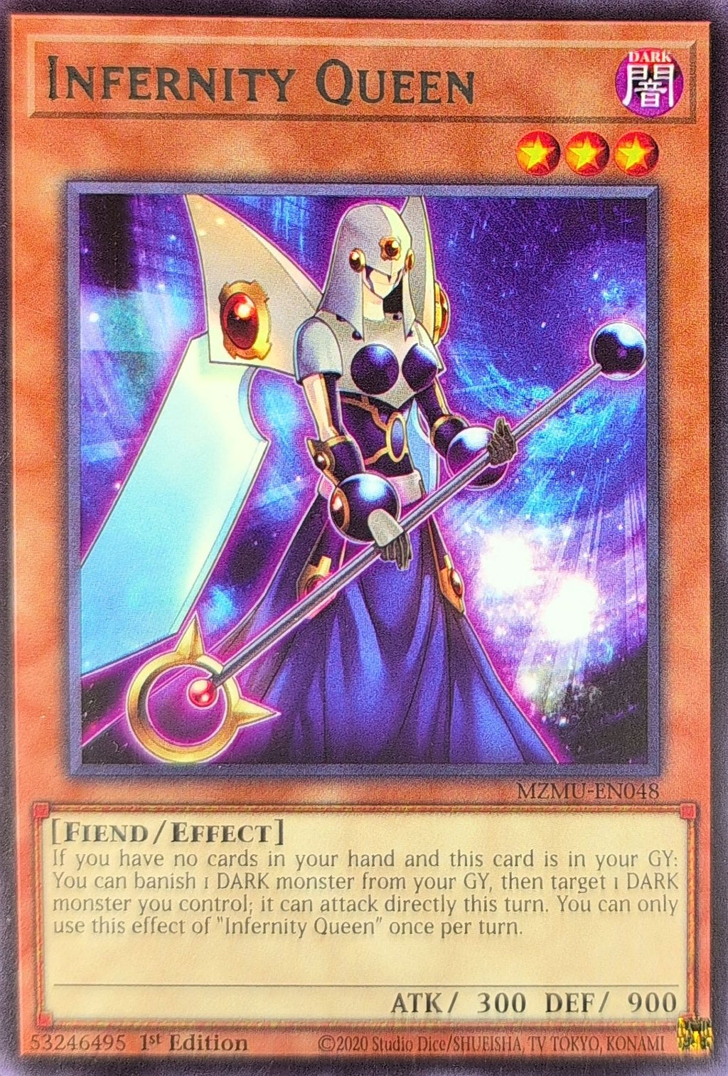 Maze of Muertos Infernity Queen #MZMU-EN048 Rare front