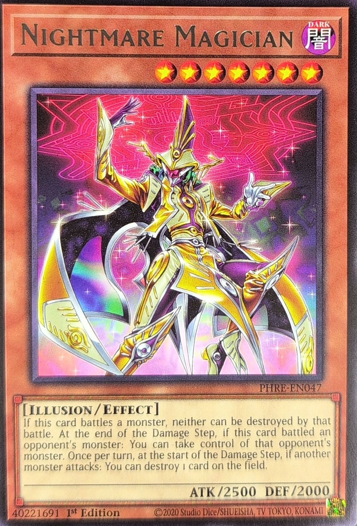 Phantom Revenge Nightmare Magician (Super Rare) #PHRE-EN047 front