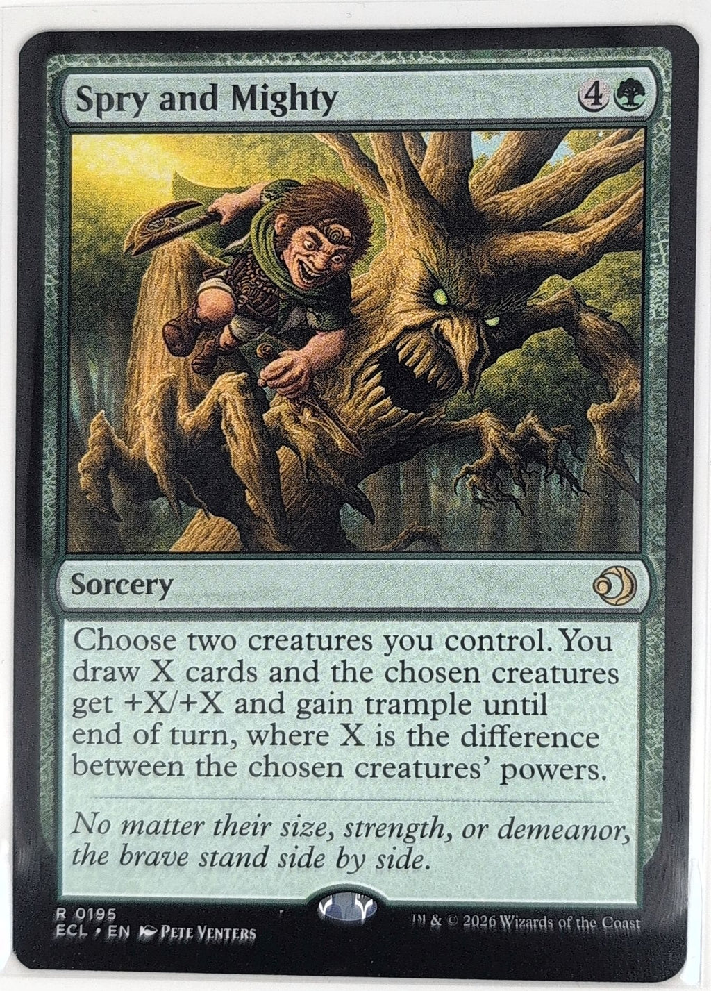 Promo Pack: Lorwyn Eclipsed Spry and Mighty #195 Rare front