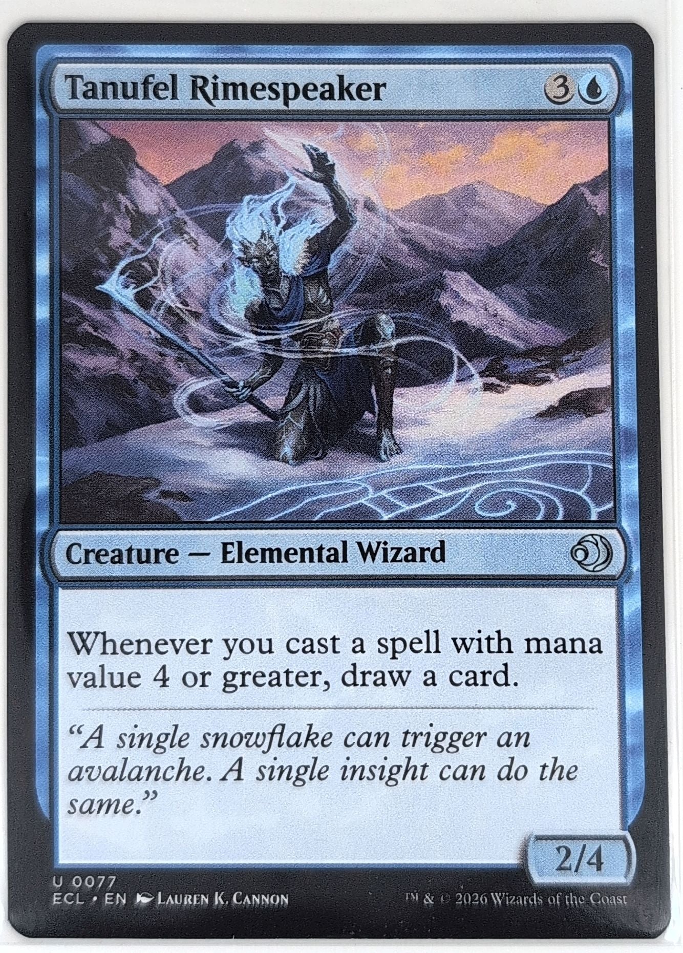Lorwyn Eclipsed Tanufel Rimespeaker #77 Uncommon front