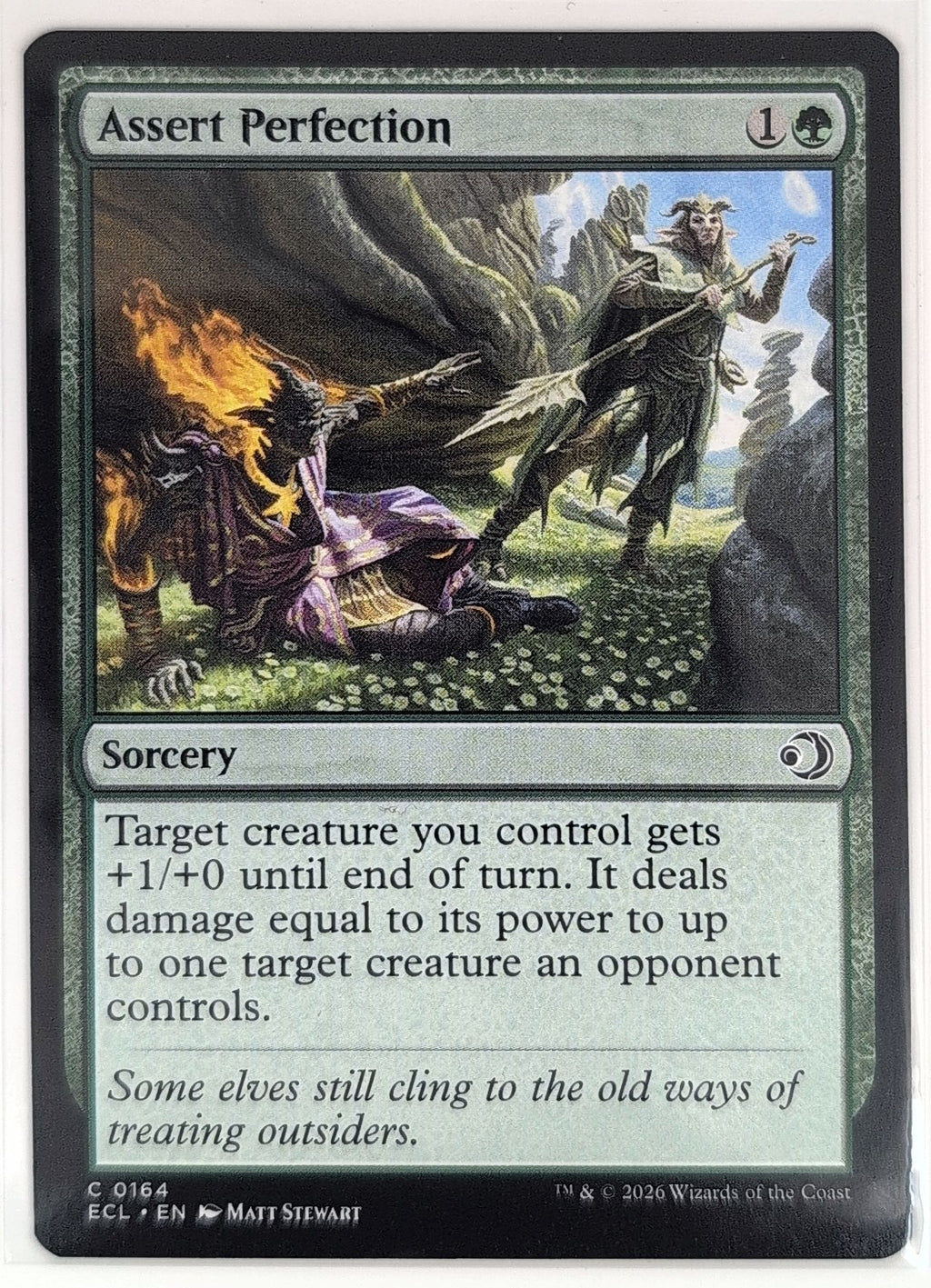 Lorwyn Eclipsed Assert Perfection #164 Common front