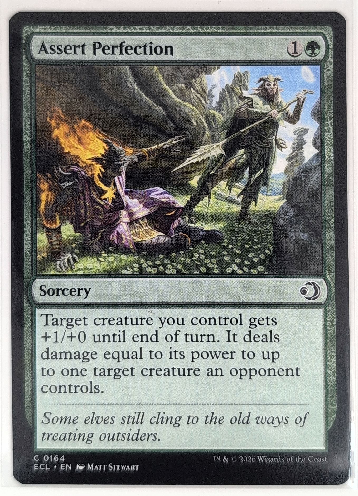 Lorwyn Eclipsed Assert Perfection #164 Common front