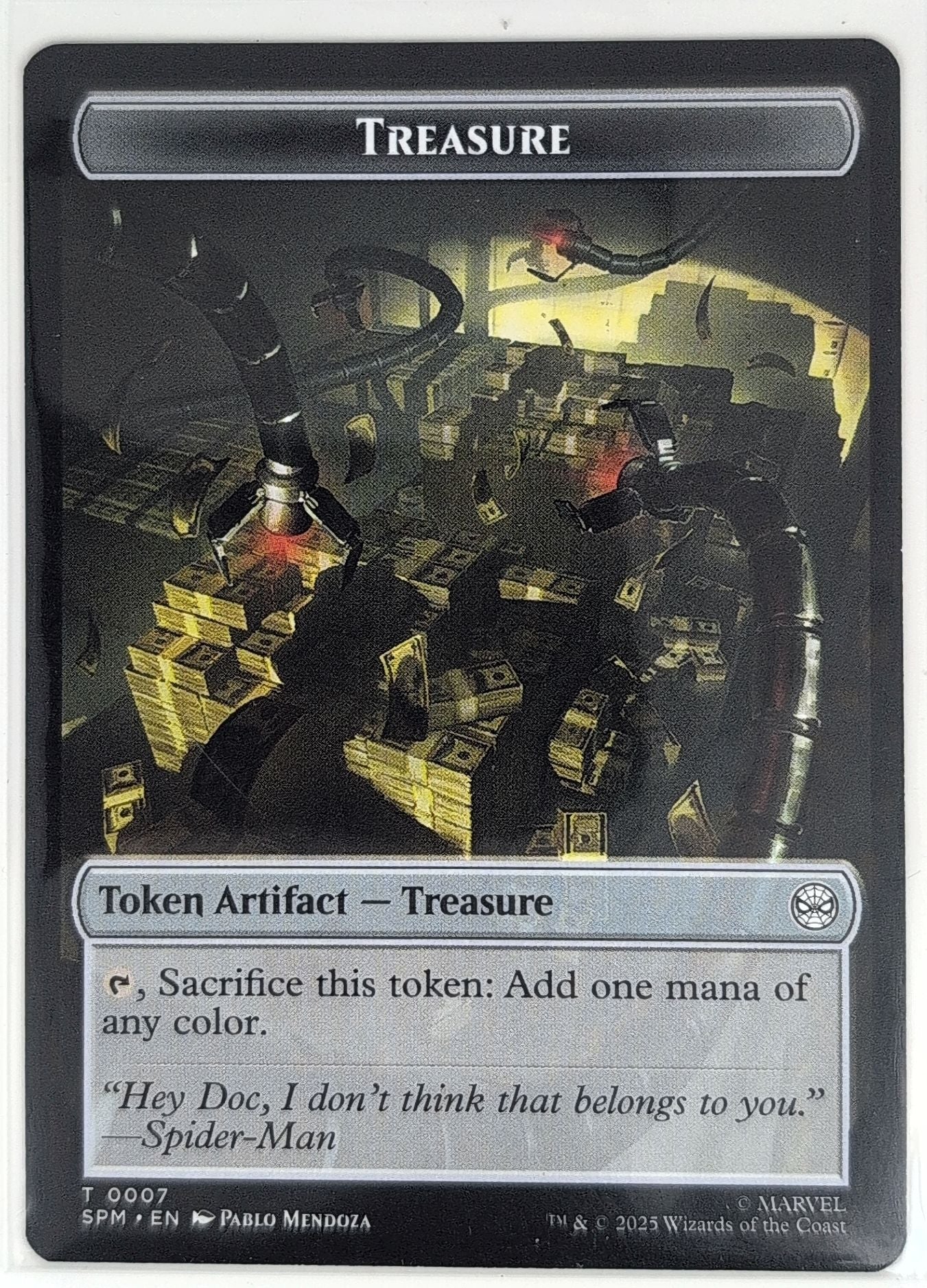 Marvel's Spider-Man Human Citizen // Treasure Double-Sided Token #4 // 7 back