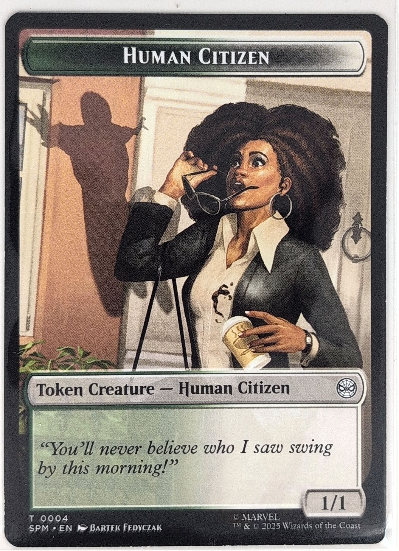 Marvel's Spider-Man Human Citizen // Treasure Double-Sided Token #4 // 7 front