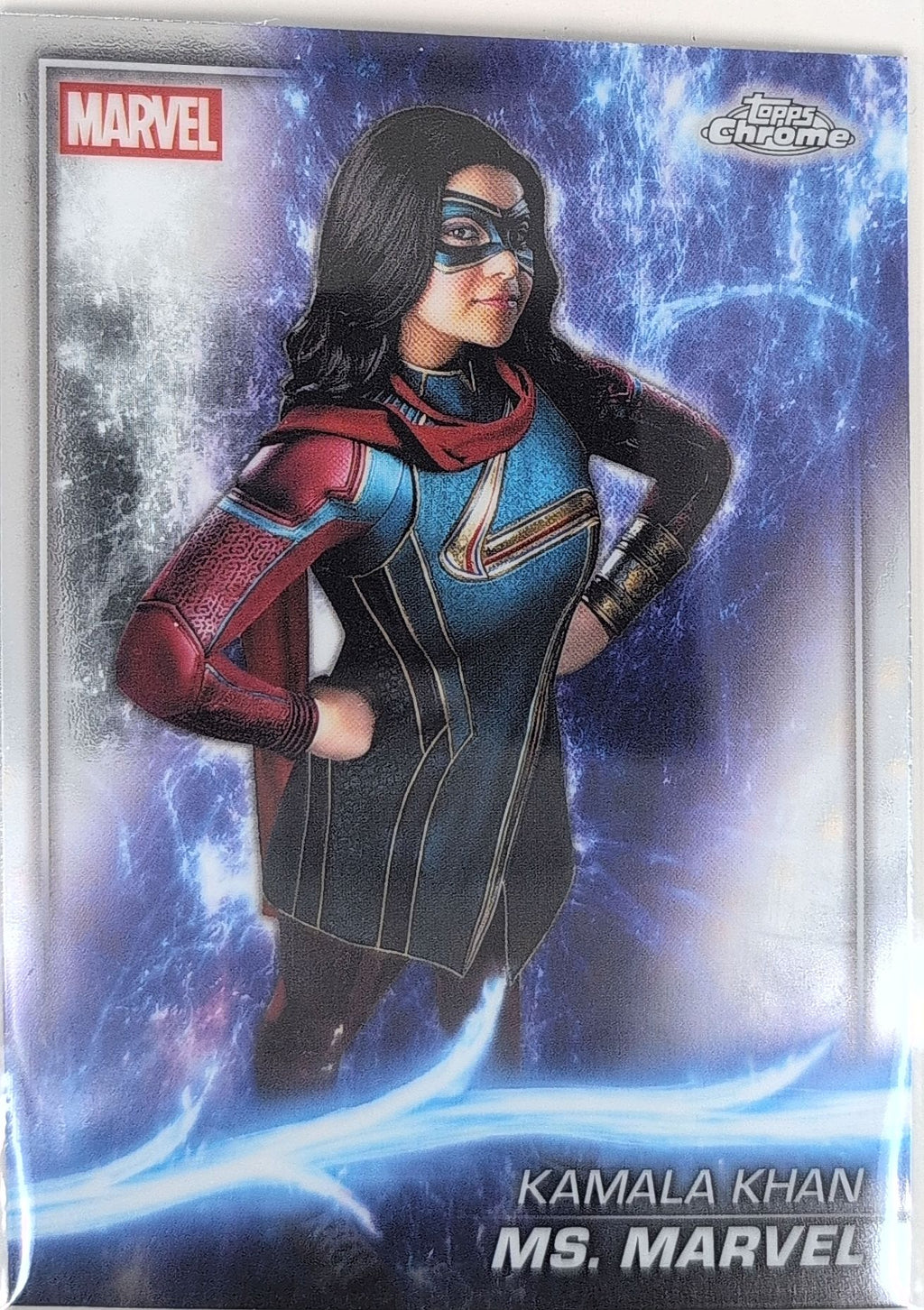 2025 Topps Chrome Marvel Studios Ms. Marvel #136 front