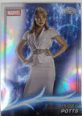 2025 Topps Chrome Marvel Studios Pepper Potts #5 Rainbow Refractor front
