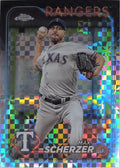 2024 Topps Chrome Max Scherzer #37 X-Fractors Texas Rangers front