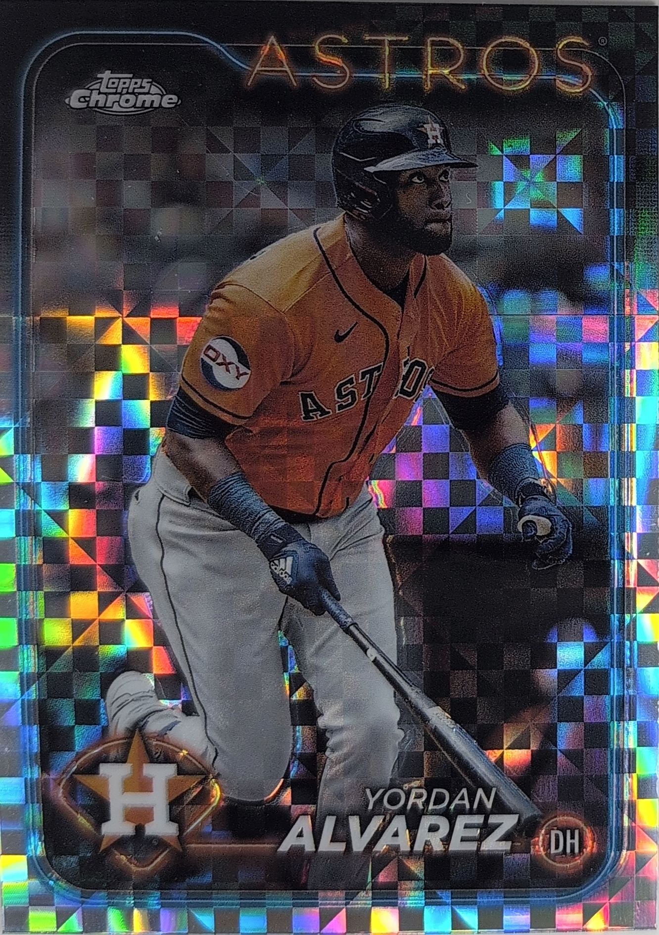 2024 Topps Chrome Yordan Alvarez #170 X-Fractors Houston Astros front