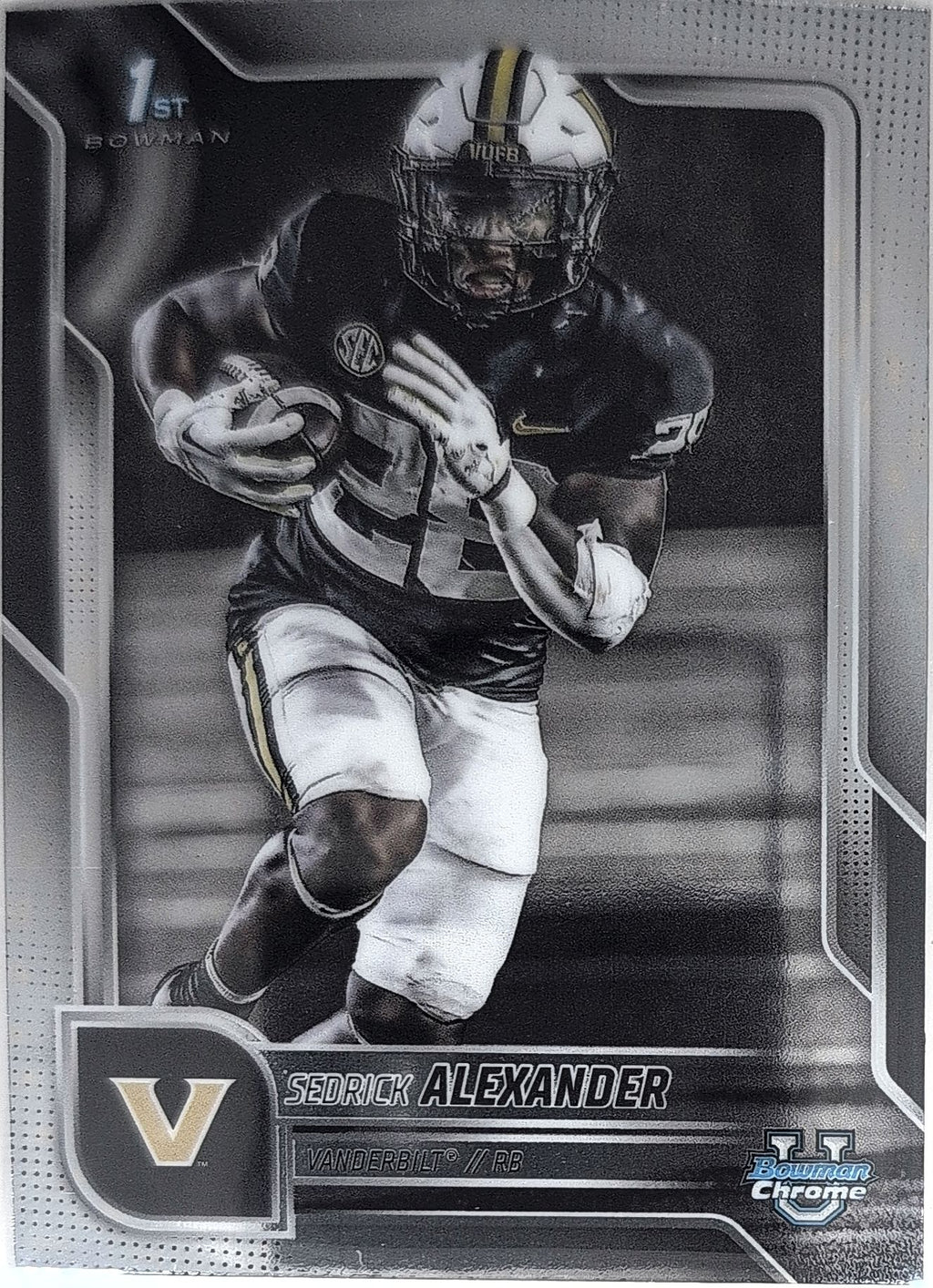 2025 Bowman University Chrome Sedrick Alexander #14 Vanderbilt Commodores front