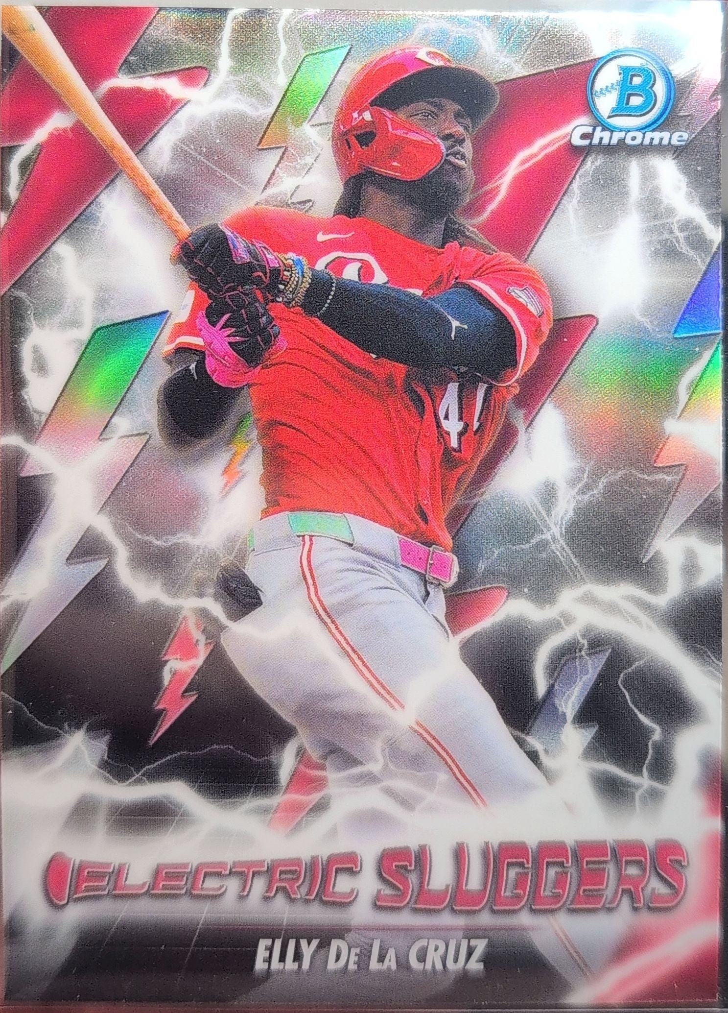2026 Bowman Elly De La Cruz #ES-9 Electric Sluggers Cincinnati Reds front