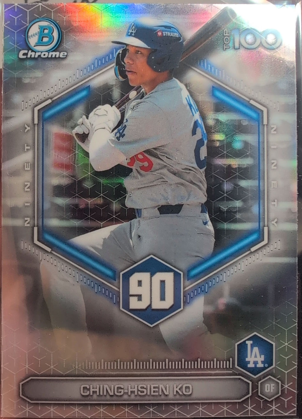 2026 Bowman Ching-Hsien Ko #BTP-90 Bowman Scouts' Top 100 Los Angeles Dodgers front