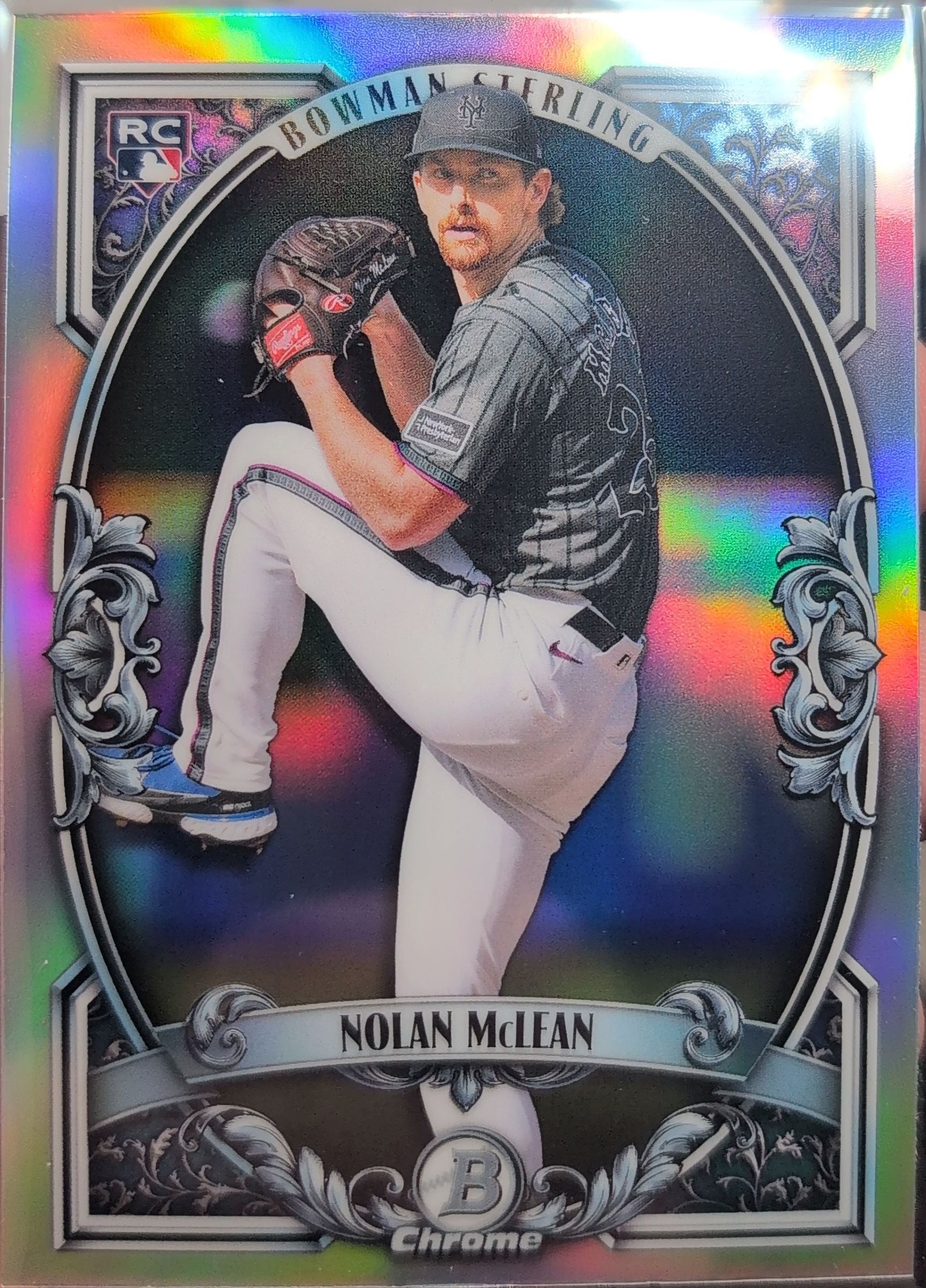 2026 Bowman Nolan McLean #BST-8 Bowman Sterling New York Mets front