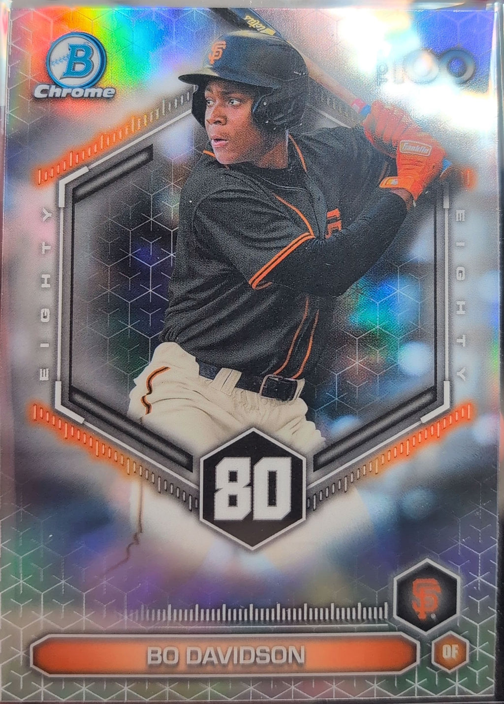 2026 Bowman Bo Davidson #BTP-80 Bowman Scouts' Top 100 San Francisco Giants front