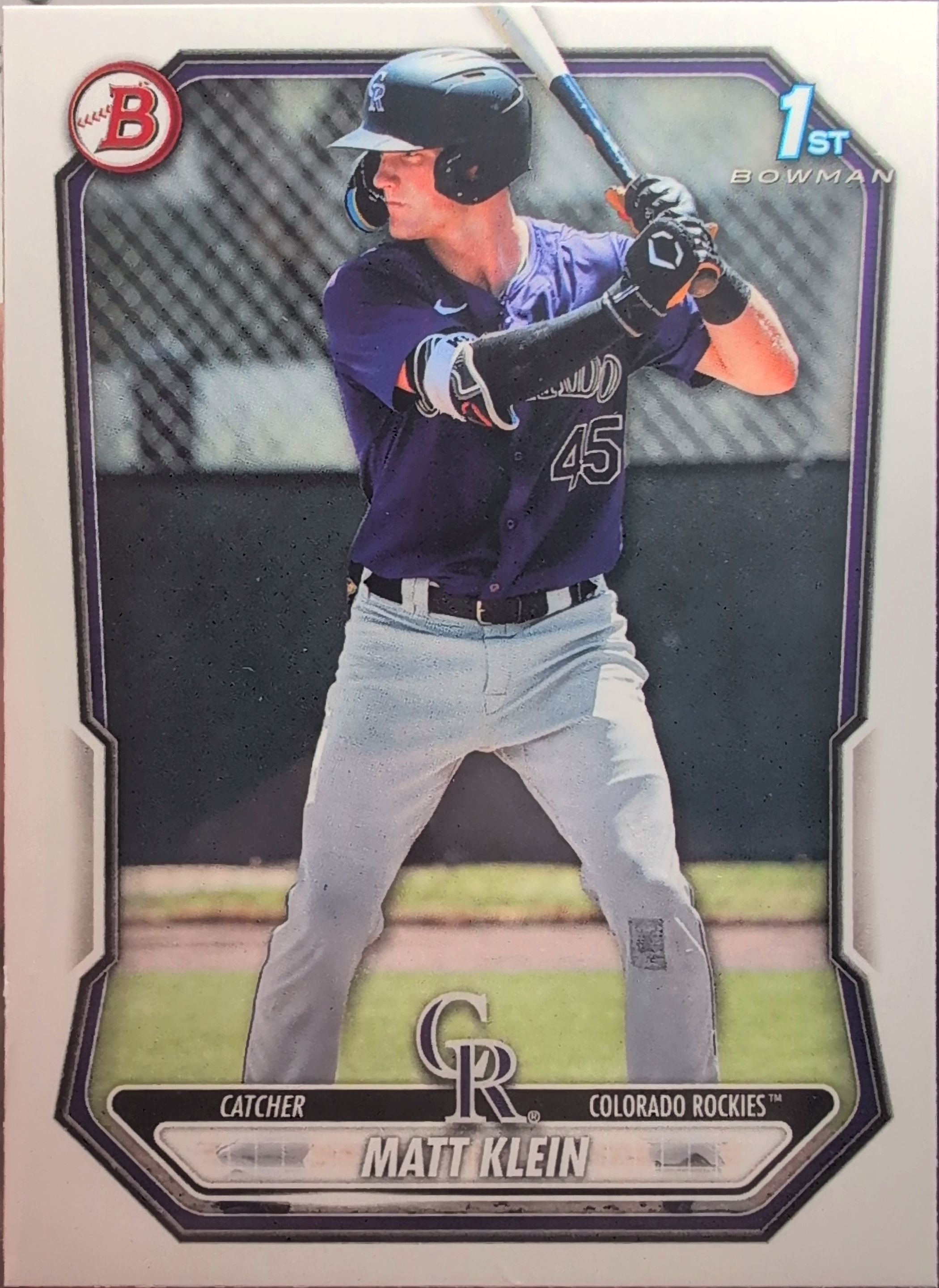 2026 Bowman Matt Klein #BP-146 Prospects Colorado Rockies front