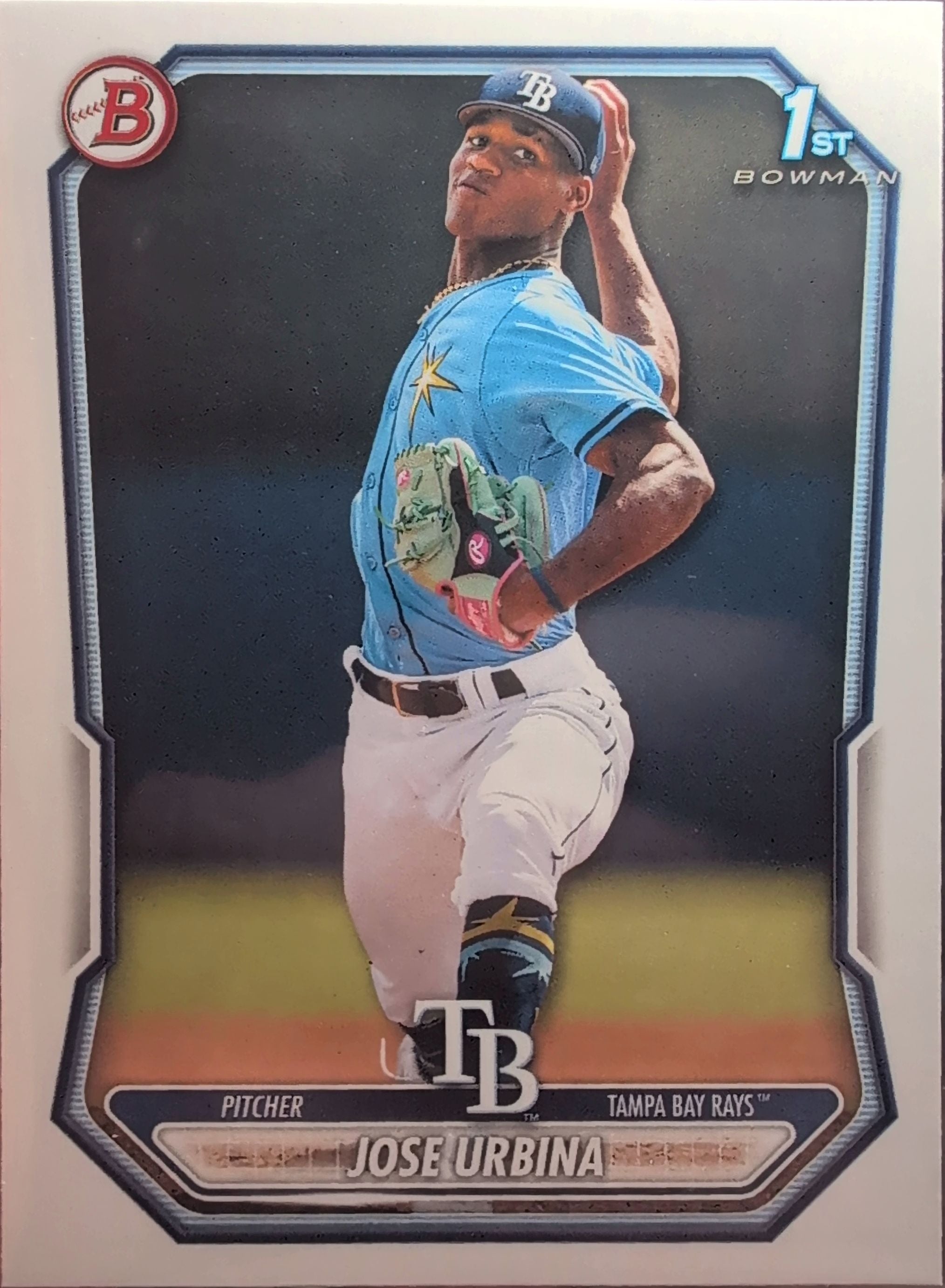 2026 Bowman Jose Urbina #BP-81 Prospects Tampa Bay Rays front