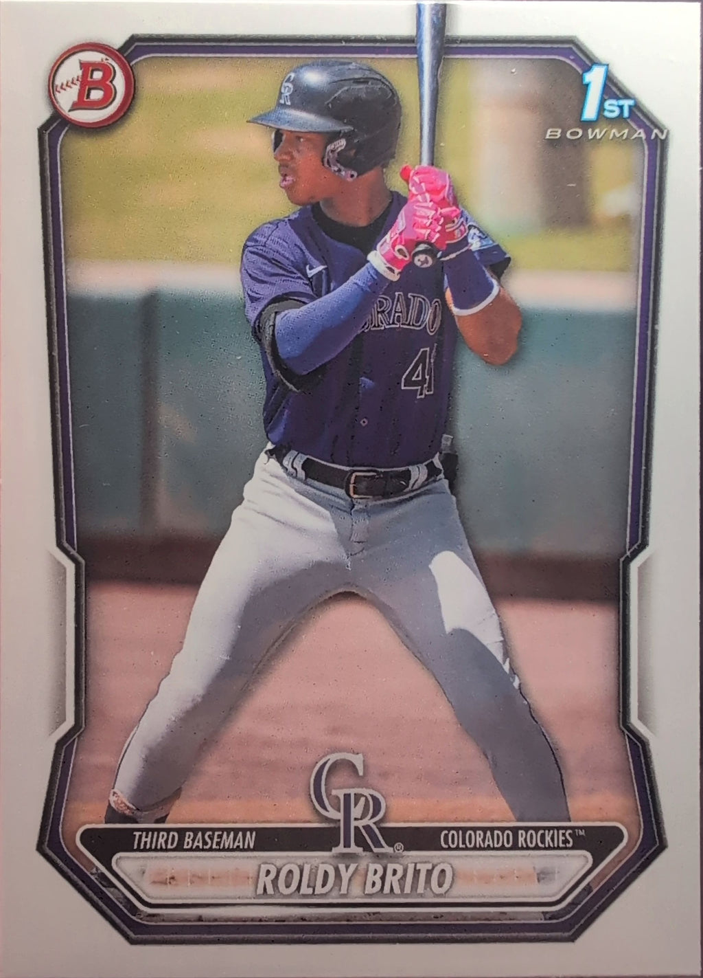 2026 Bowman Roldy Brito #BP-21 Prospects Colorado Rockies front