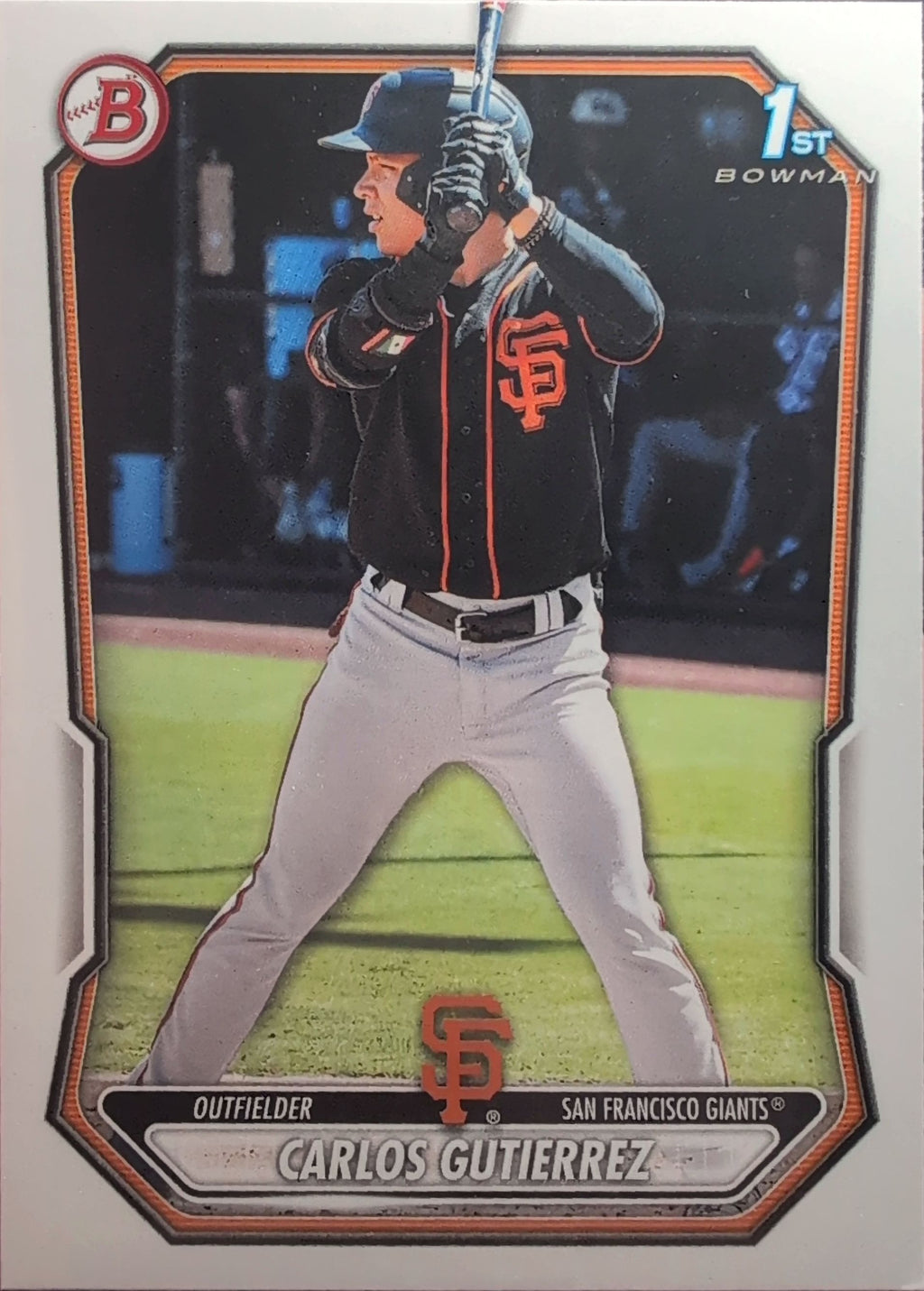 2026 Bowman Carlos Gutierrez #BP-14 Prospects San Francisco Giants front