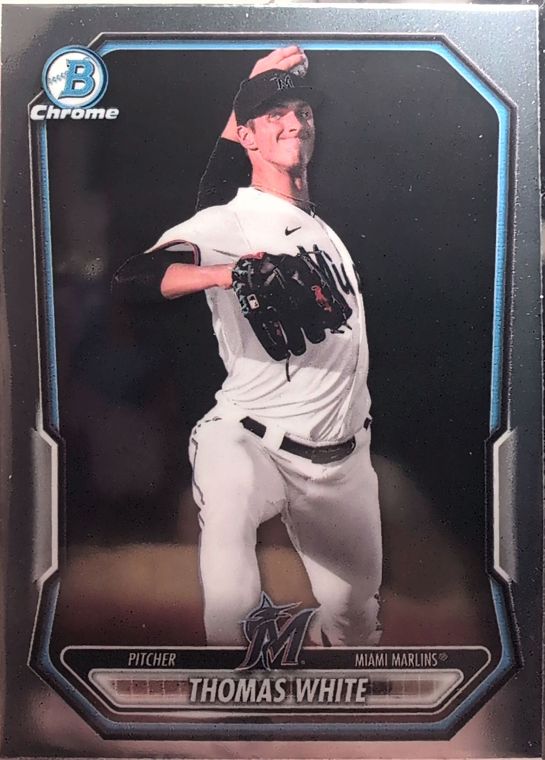 2026 Bowman Thomas White #BCP-80 Chrome Prospects Miami Marlins front