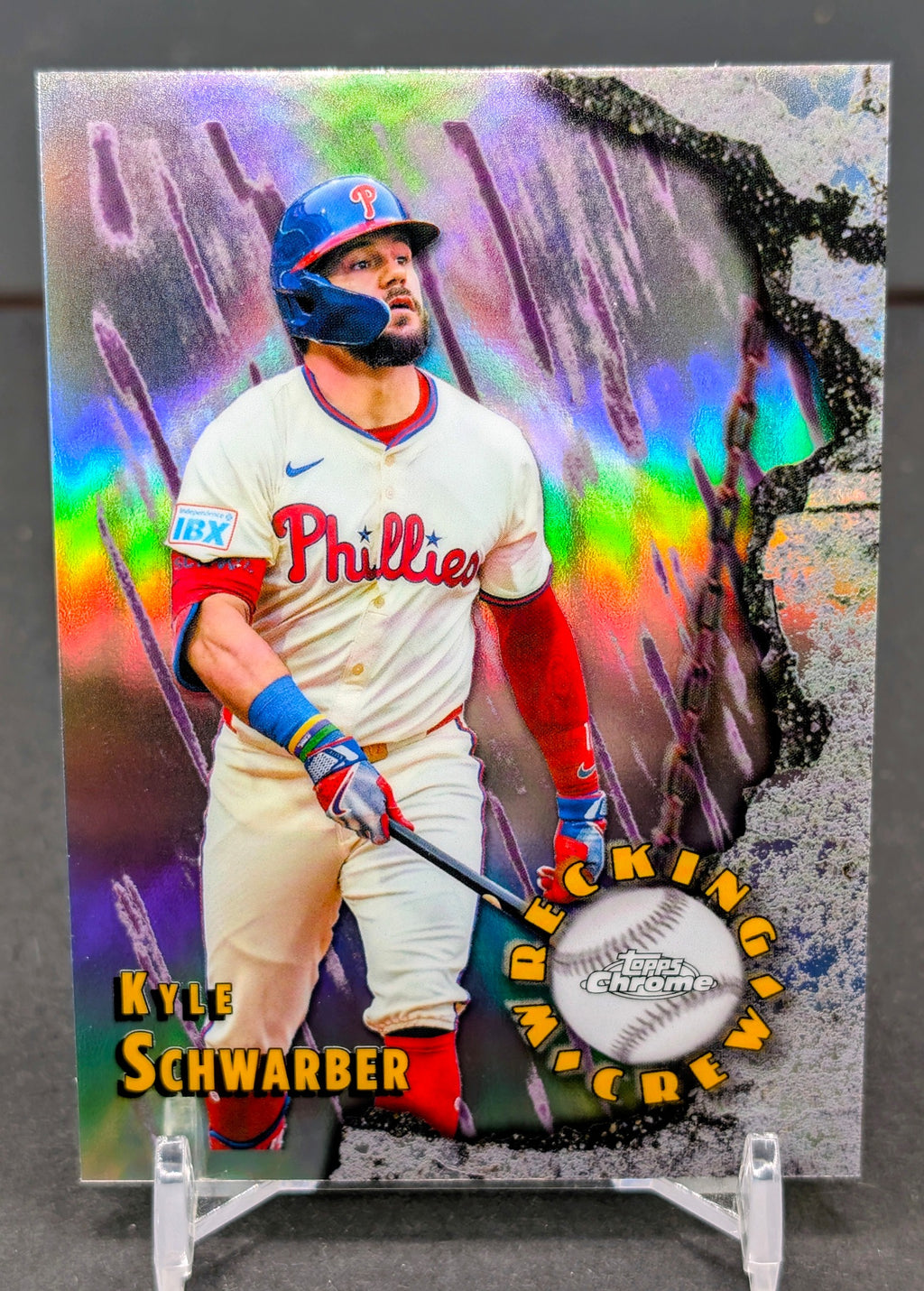 Kyle Schwarber 2026 Topps Chrome #WC-3 Wrecking Crew Philadelphia Phillies